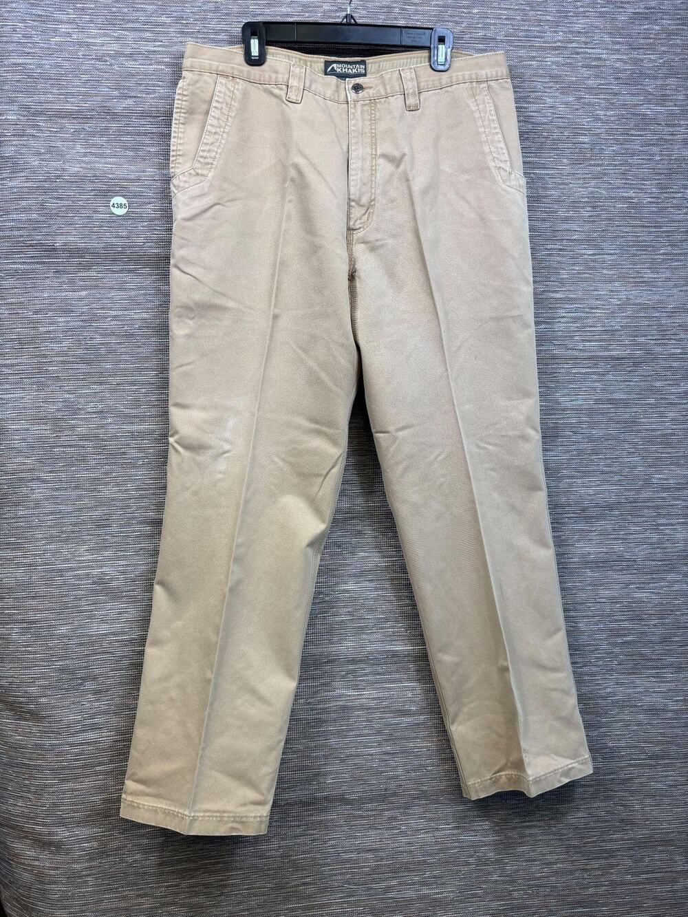 Mountain Khakis Pants Mens 38x32 Beige Cotton Twill Chino Casual Workwear